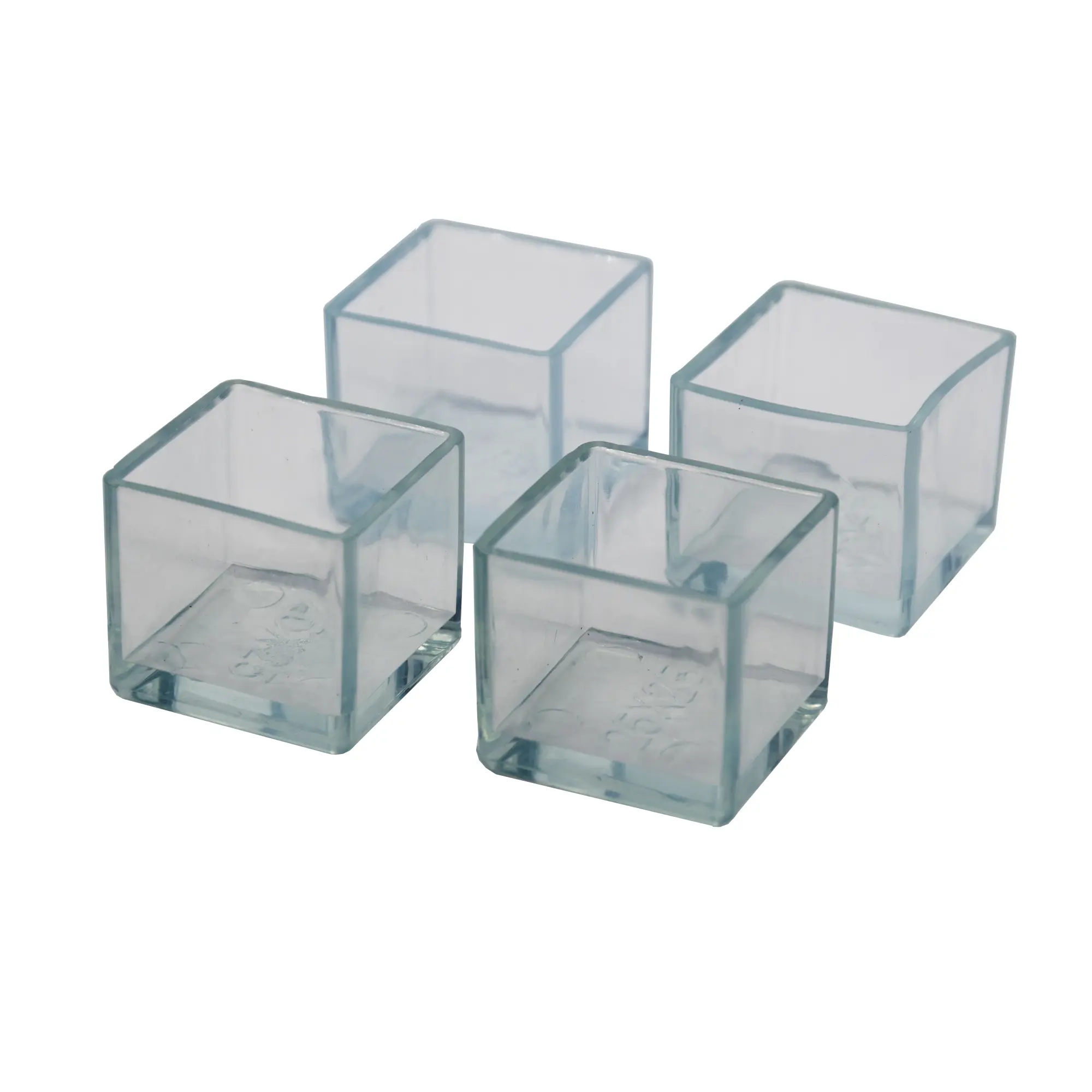 Заглушка на мебельную ножку KONSENSA 25x25 мм квадратные пластик цвет прозрачный 4 шт.