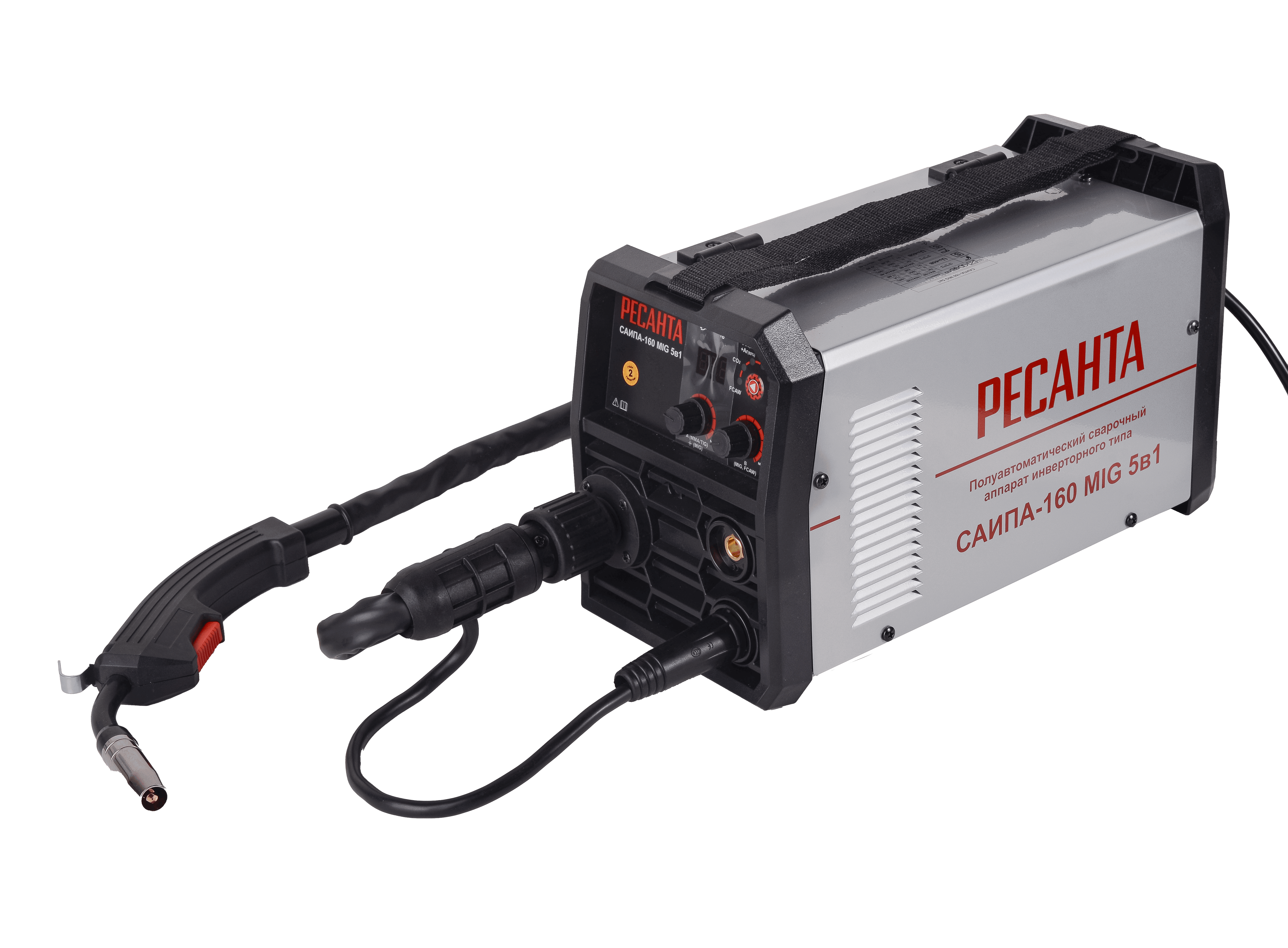 Изображение товара Сварочный полуавтомат инверторный Ресанта САИПА 160ЛМ MIG 5 в 1 160 А