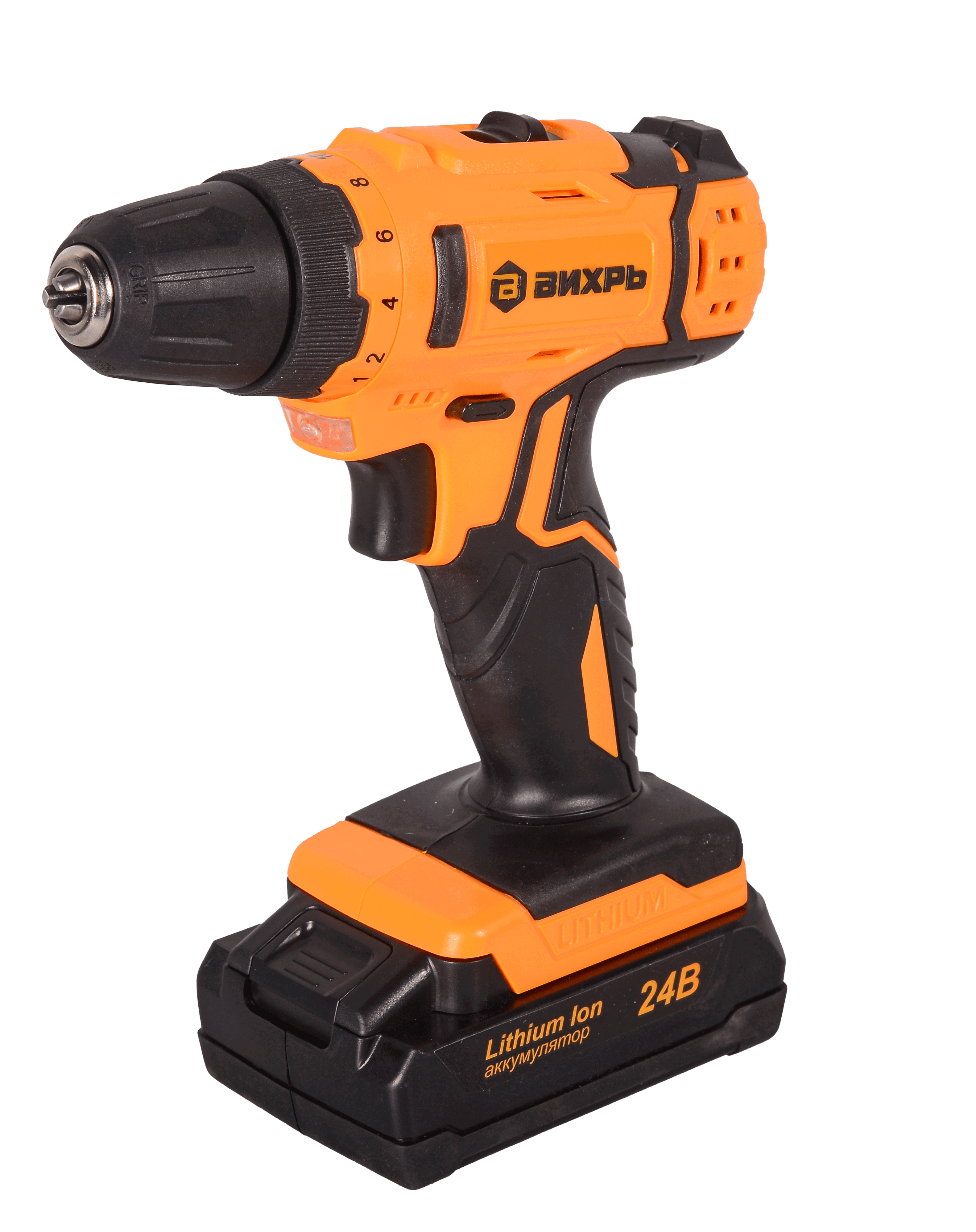 Изображение товара Дрель-шуруповерт аккумуляторная Вихрь ДА-55/27, 24 В Li-ion