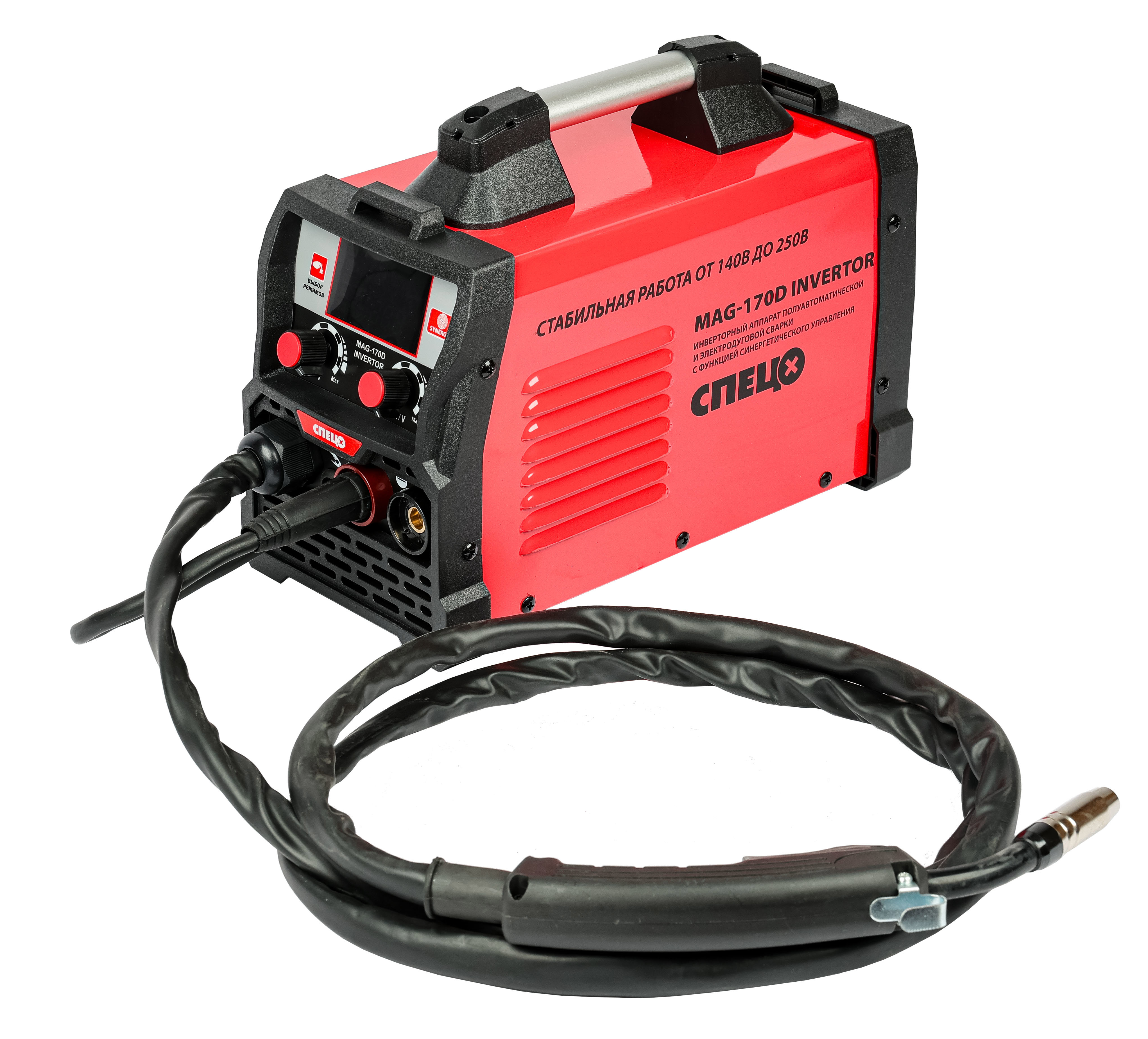 Изображение товара Сварочный аппарат инверторный Спец MAG-170D 160 А для MIG/MAG и MMA сварки