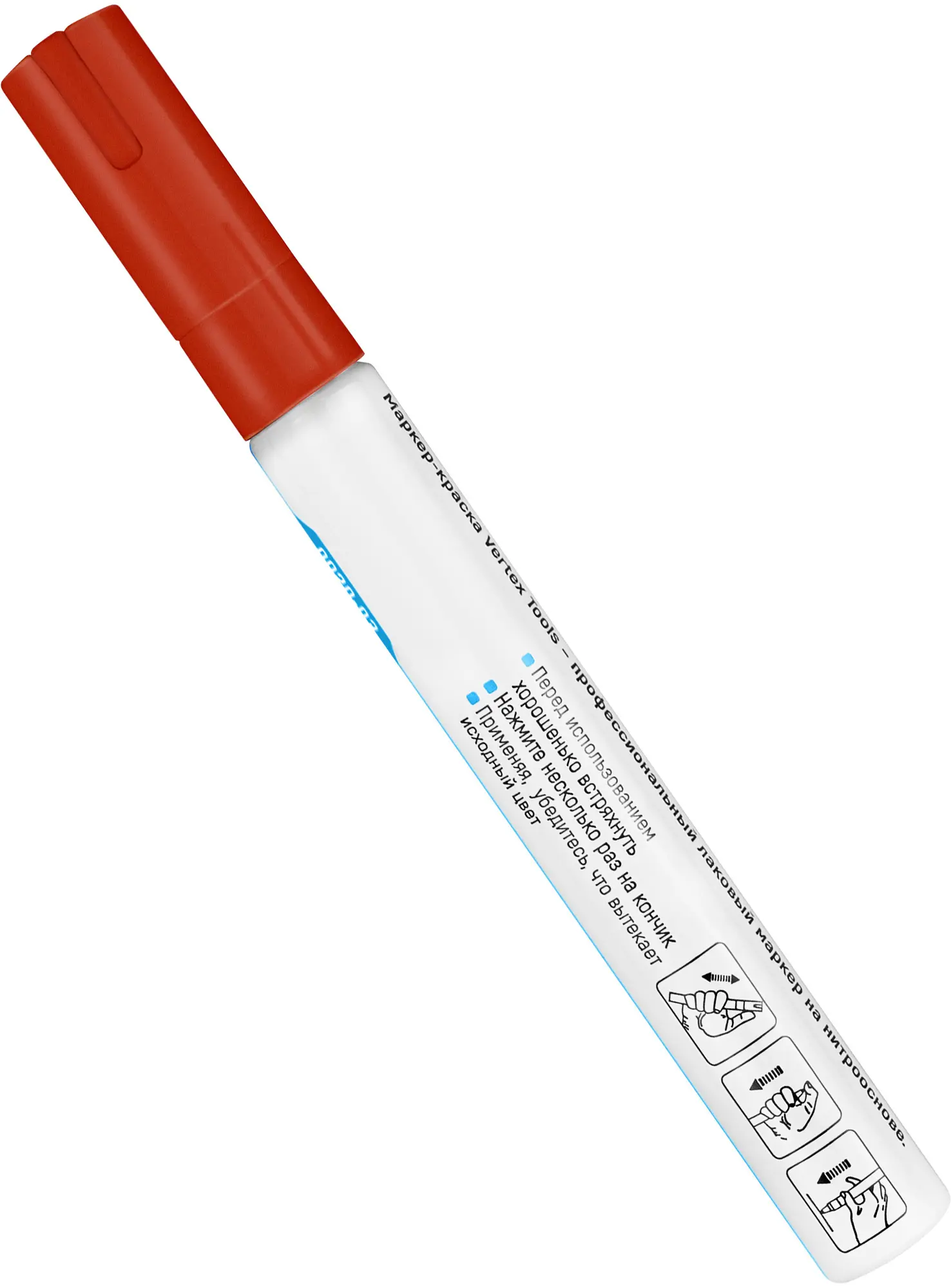 Маркер-краска Vertextools 0020-03 красный 3-6 мм - 2