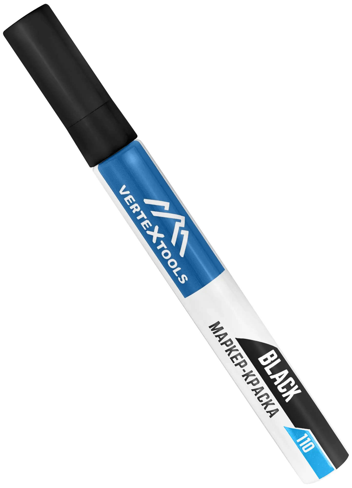 Маркер-краска Vertextools 0020-02 черный 3-6 мм
