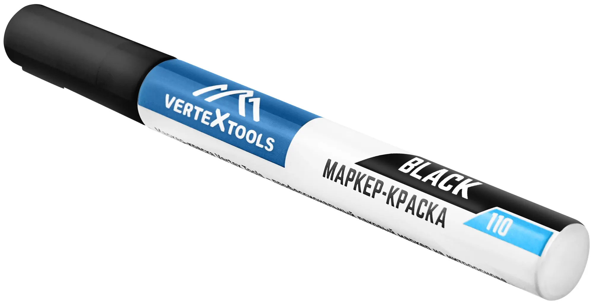 Маркер-краска Vertextools 0020-02 черный 3-6 мм - 2