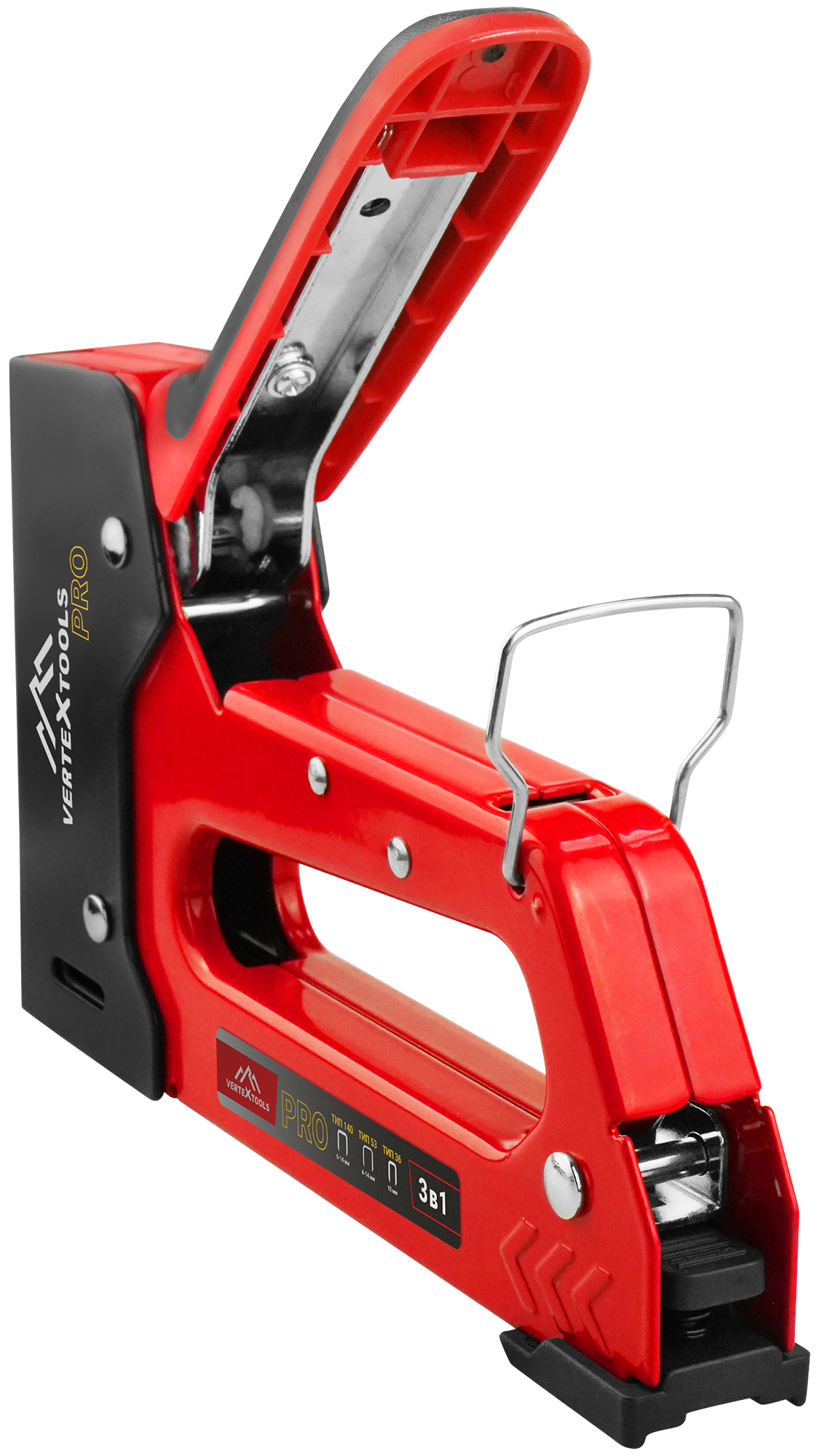 Изображение товара Степлер ручной Vertextools 0043-08 для крепления скоб 36/53/140 6-14 мм