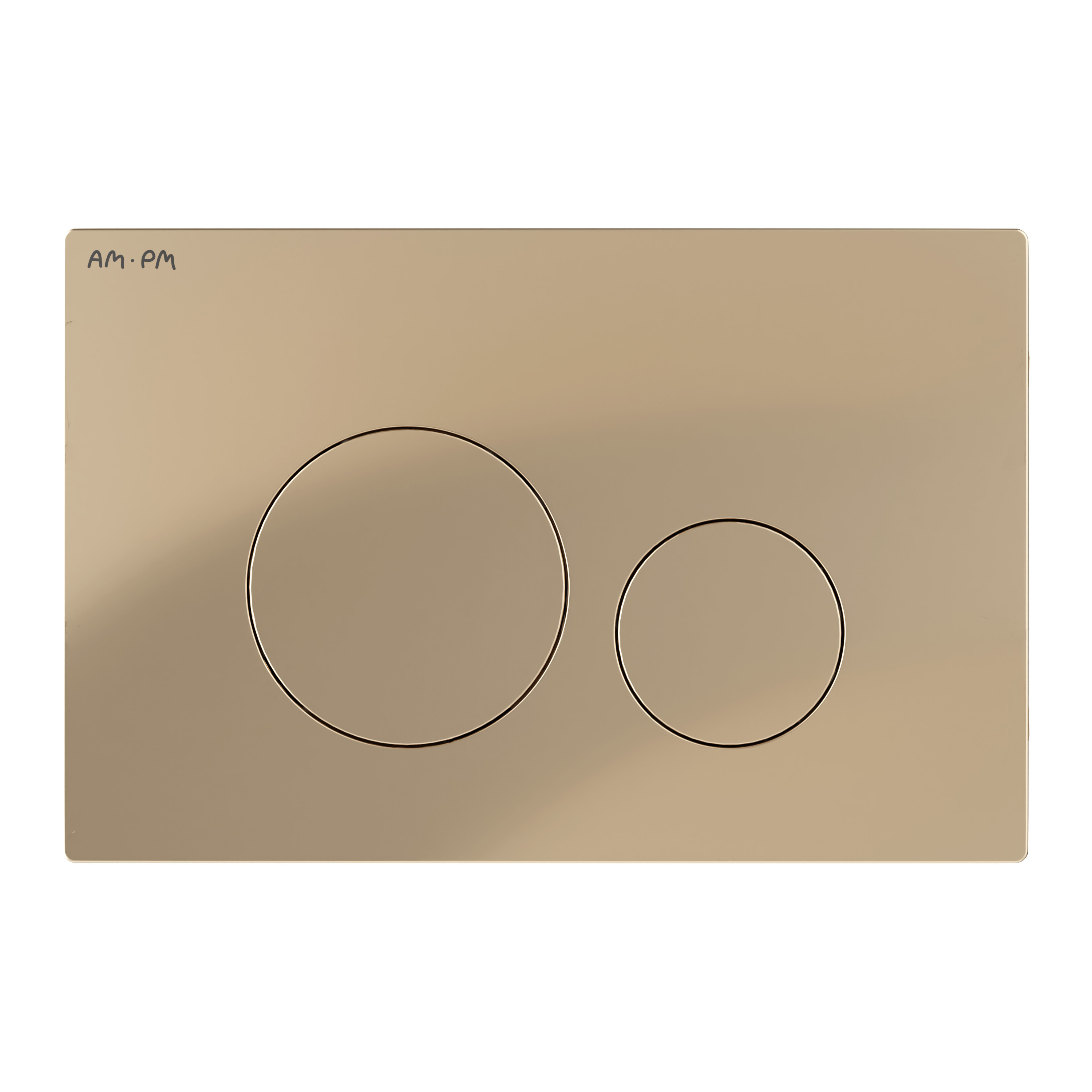 Изображение товара Панель смыва для инсталляции AM.PM L I049099LM пневматическая стальная матовая золото