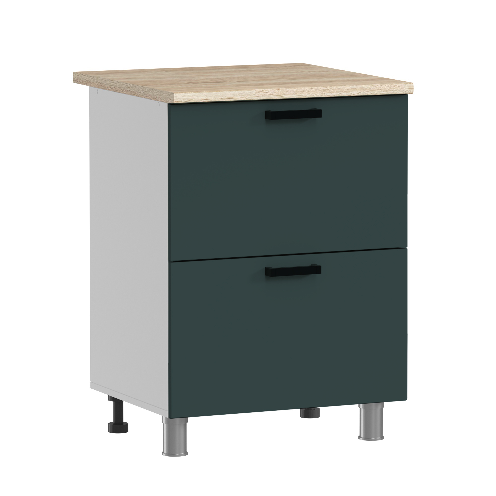 Изображение товара Кухонный шкаф напольный Аленушка Н00240076 Лаванда 60x82x48 см ЛДСП цвет зеленый