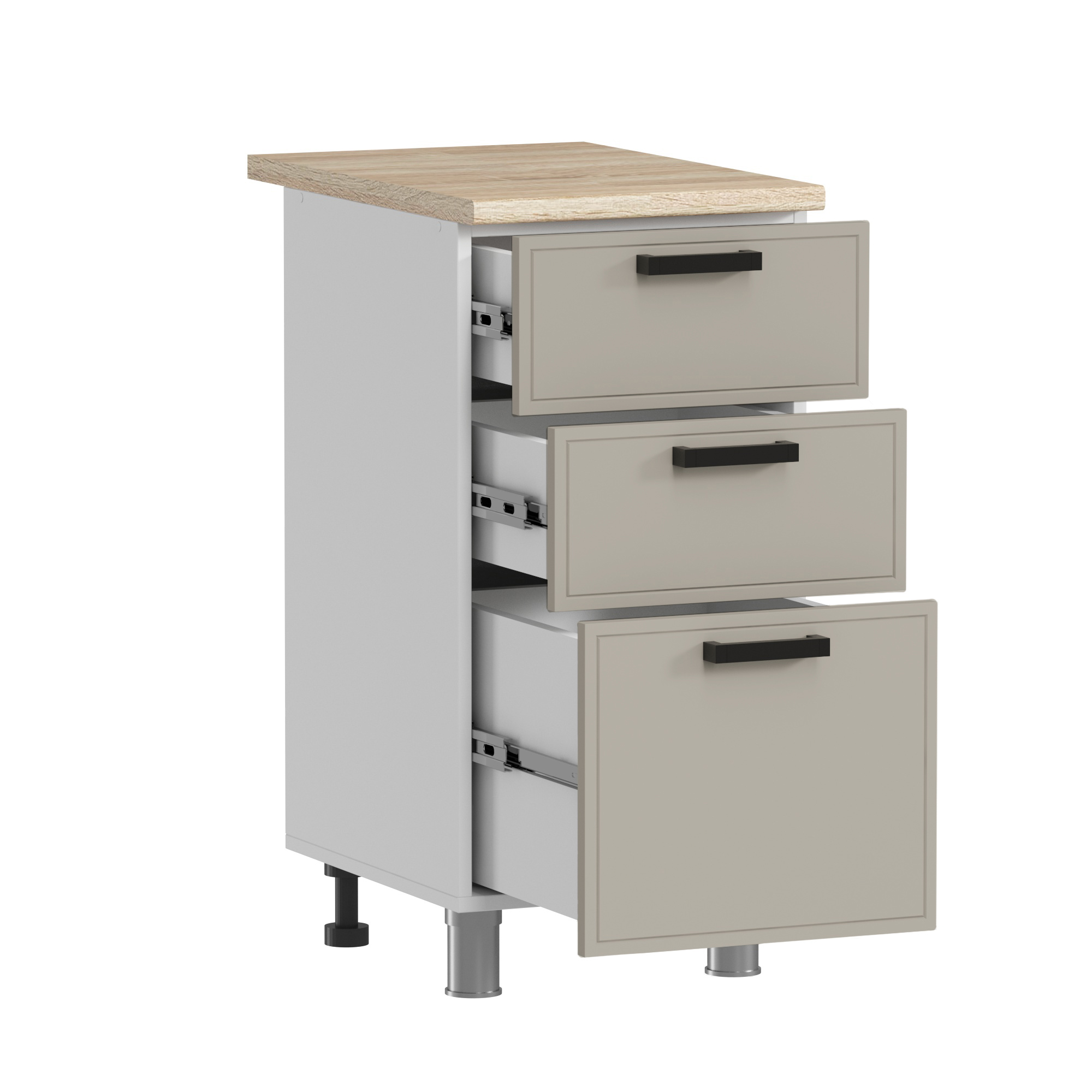 Изображение товара Кухонный шкаф напольный Аленушка Н00240033 Магнолия 40x82x48 см ЛДСП цвет капучино