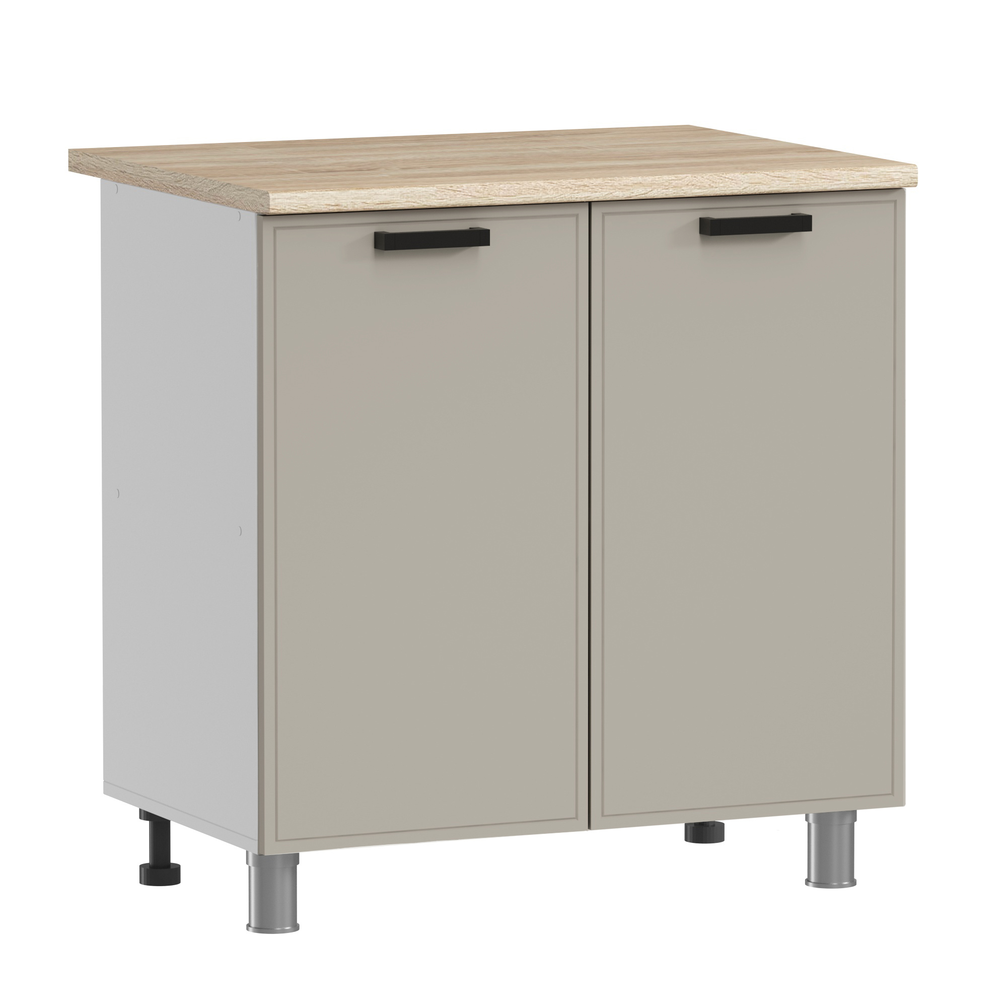 Изображение товара Кухонный шкаф напольный Аленушка Н00240025 Магнолия 80x82x48 см ЛДСП цвет капучино