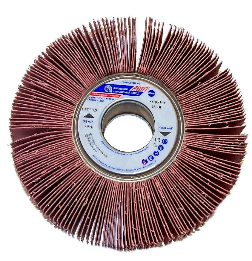 Круг лепестковый КЛО с оправкой ВАЗ Profi XF569 Р100 150x30 мм