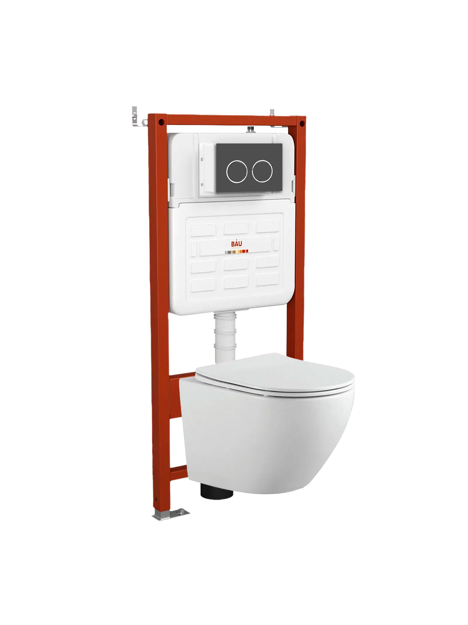 Изображение товара Комплект инсталляции с унитазом Bauedge E458103-BL0002-HQ5 для безопасной установки