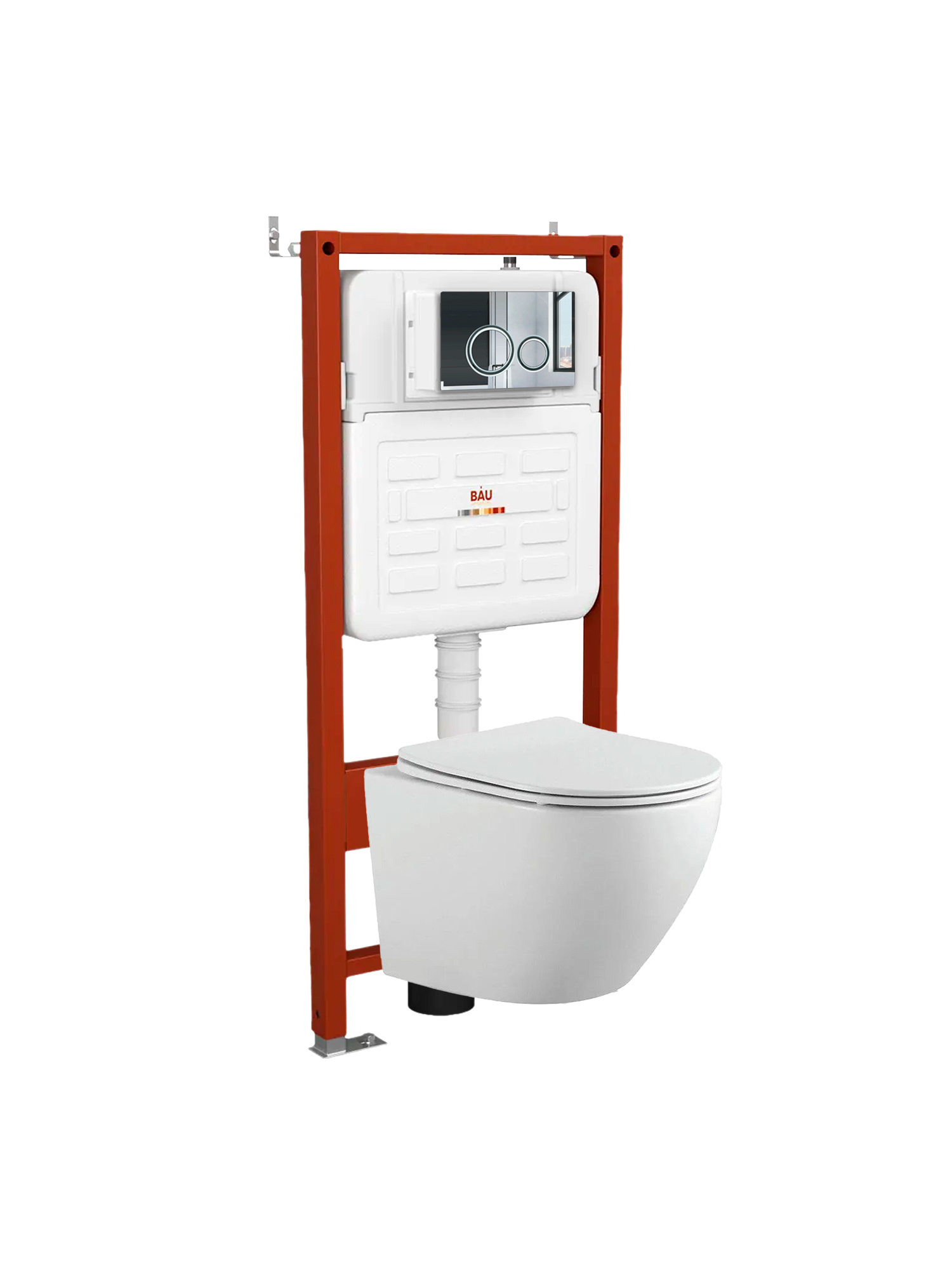 Изображение товара Комплект инсталляция и подвесной унитаз BAU Dream E458103