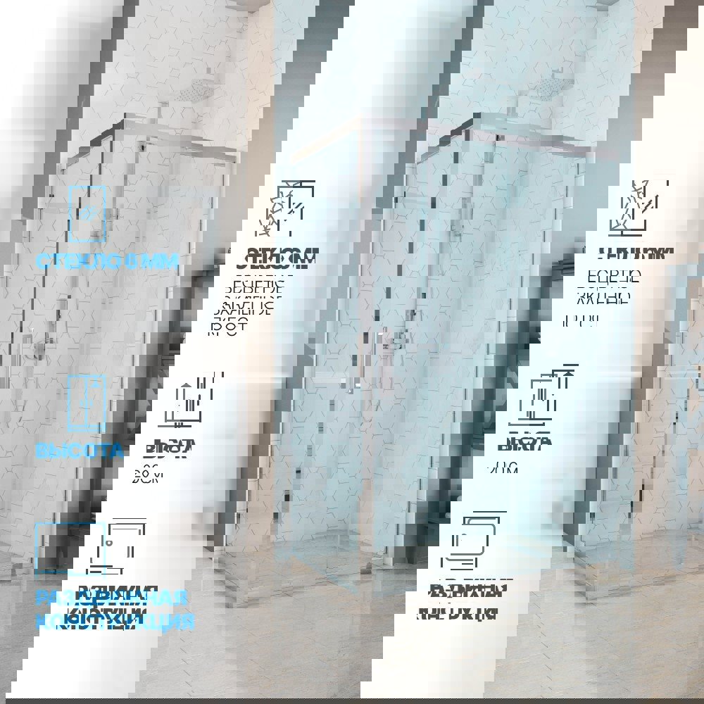 Изображение товара Душевой уголок Gutewetter GWMPKB019R 85x90x200 см