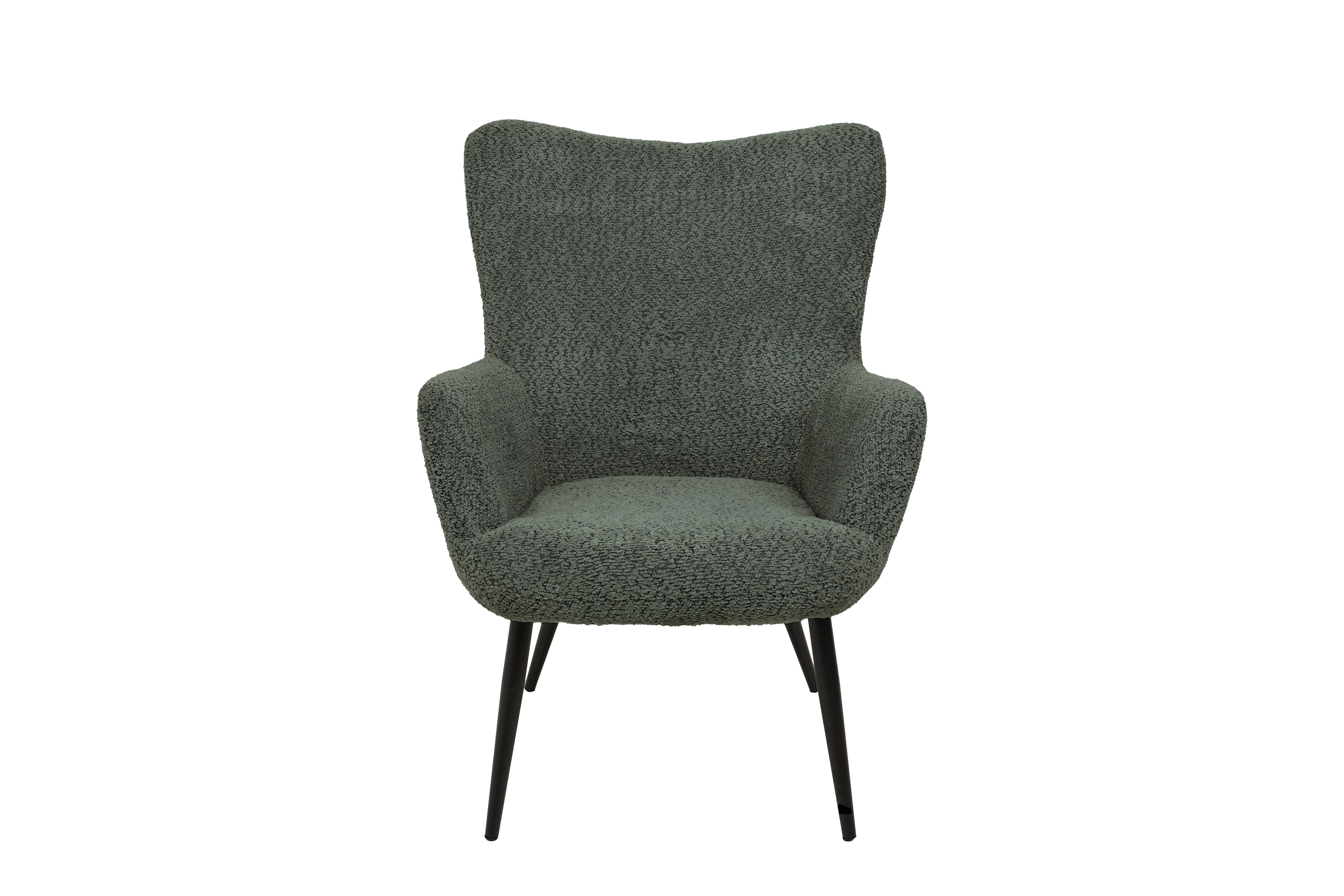 Изображение товара Кресло Аметист Готье 43x98x81 см текстиль зеленое стильное современное