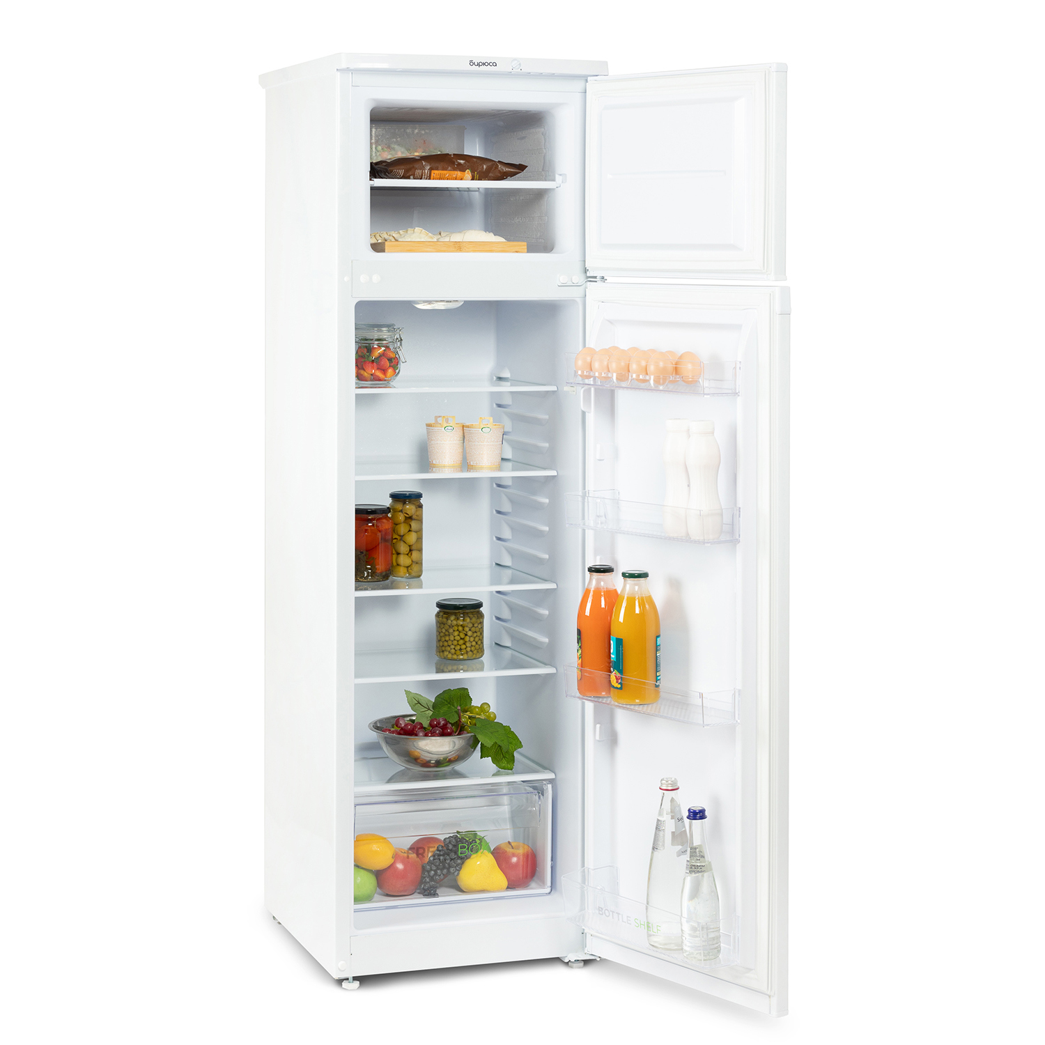 Изображение товара Холодильник Бирюса 424 двухкамерный с морозильником 48x158 см белый Россия