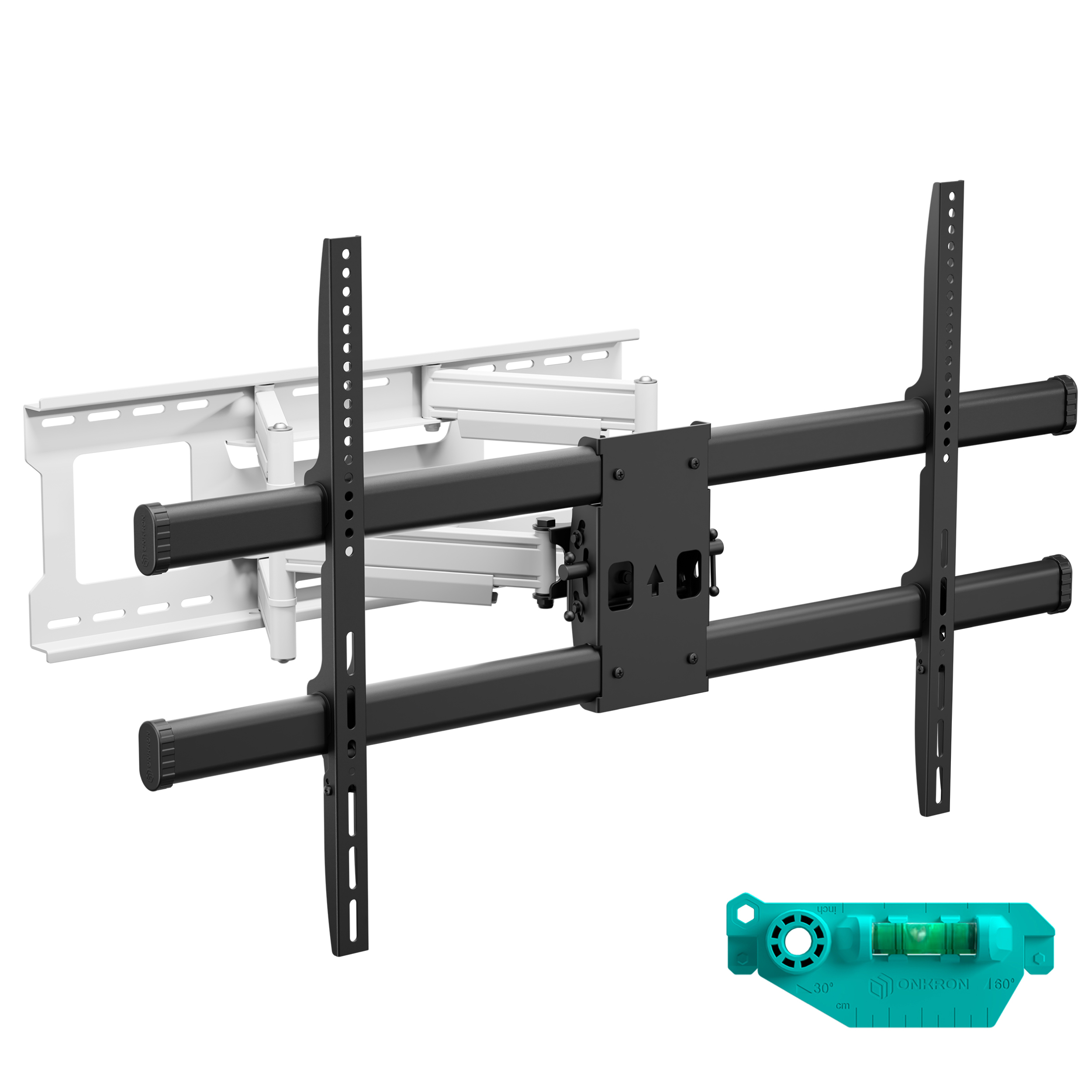 Изображение товара Кронштейн для телевизора ONKRON M10-BW наклонно-поворотный 42-120 дюймов черно-белый