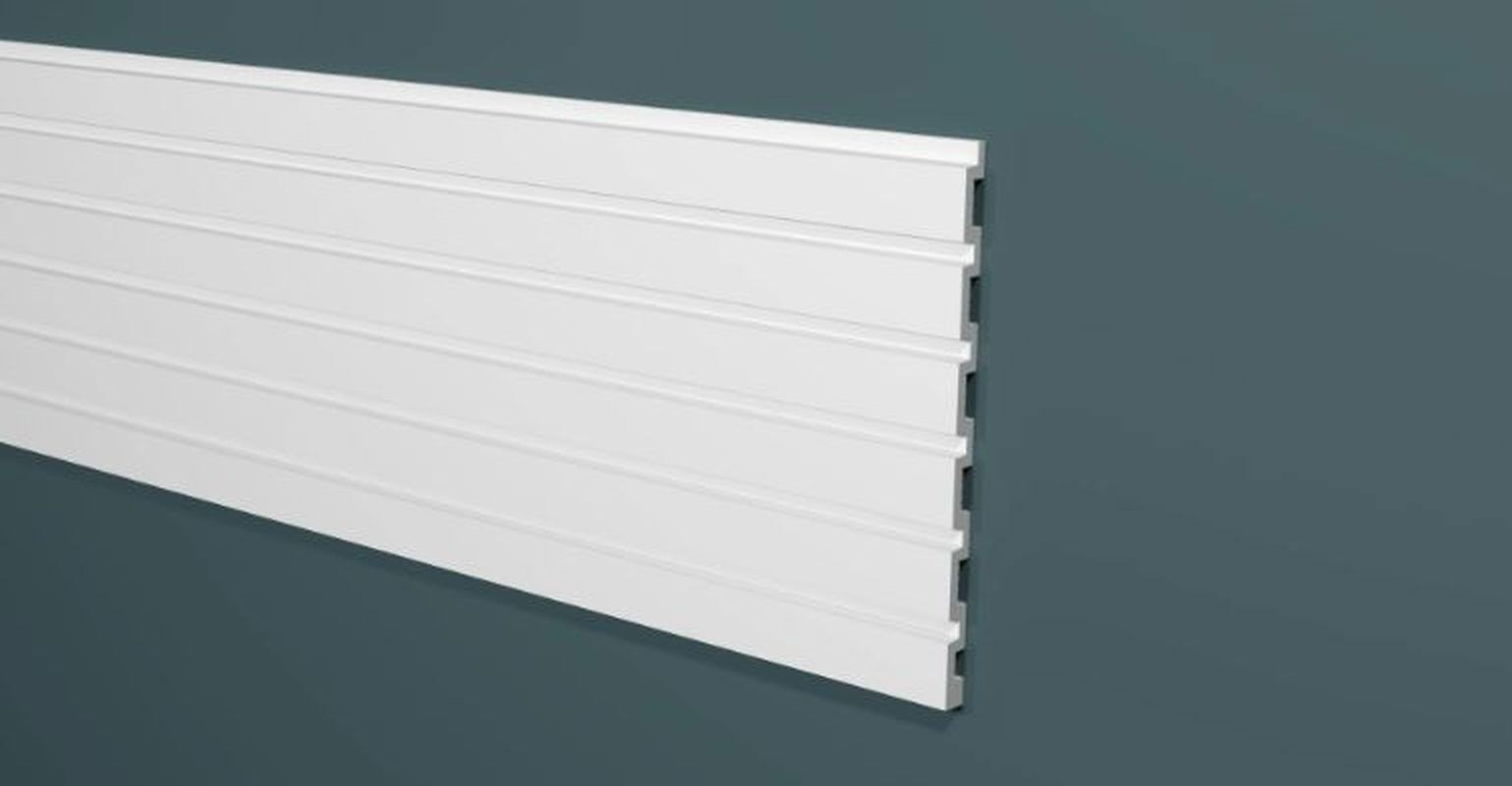 Изображение товара Стеновая панель 3D Decor-dizayn DD916 белый 2000x240x13мм 4.8м²