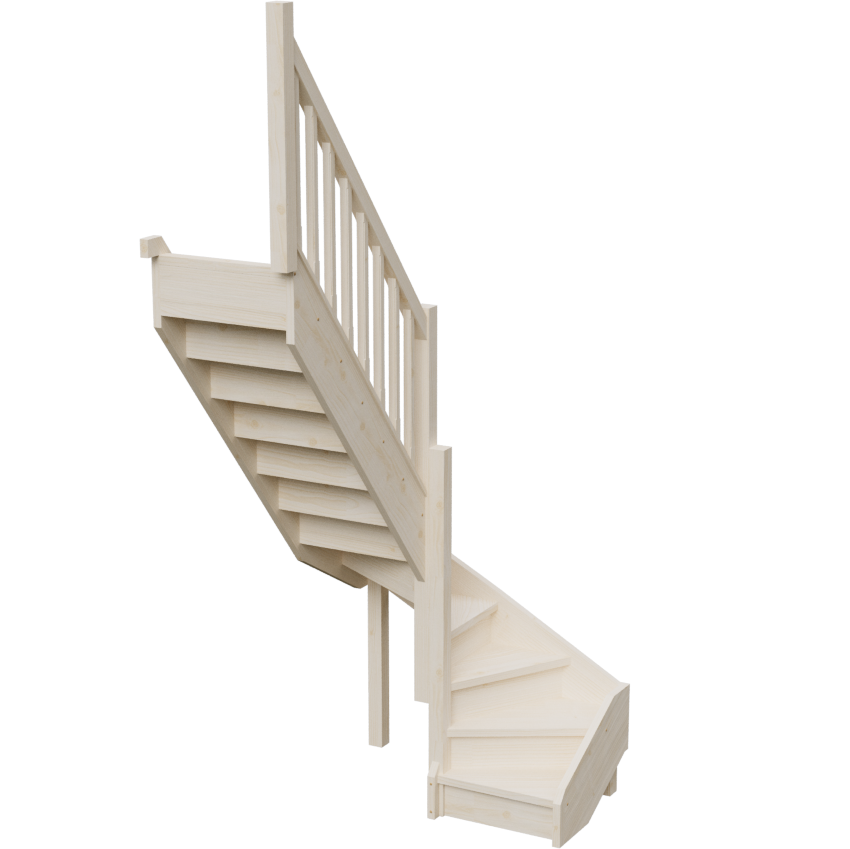 Изображение товара Межэтажная лестница Stairshop ЛЕС-ПЛУ20 1490x1895x2925мм с левым поворотом Изображение товара Межэтажная лестница Stairshop ЛЕС-ПЛУ20 1490x1895x2925мм с левым поворотом