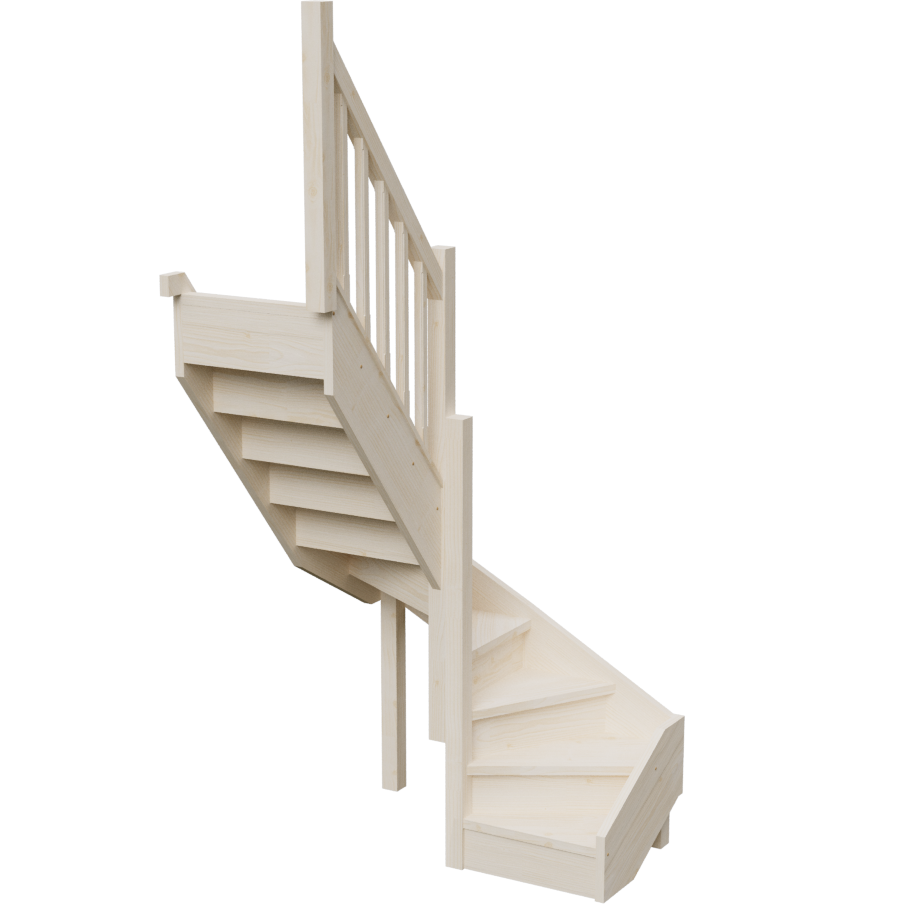 Изображение товара Межэтажная лестница Stairshop ЛЕС-ПЛУ00 1490x1525x2475мм с левым поворотом Изображение товара Межэтажная лестница Stairshop ЛЕС-ПЛУ00 1490x1525x2475мм с левым поворотом