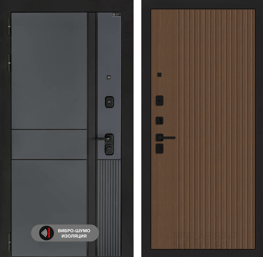 Изображение товара Входная дверь Лабиринт Эволаб П29 левый 205x88см цвет velluto oskuro/дуб кантри темный