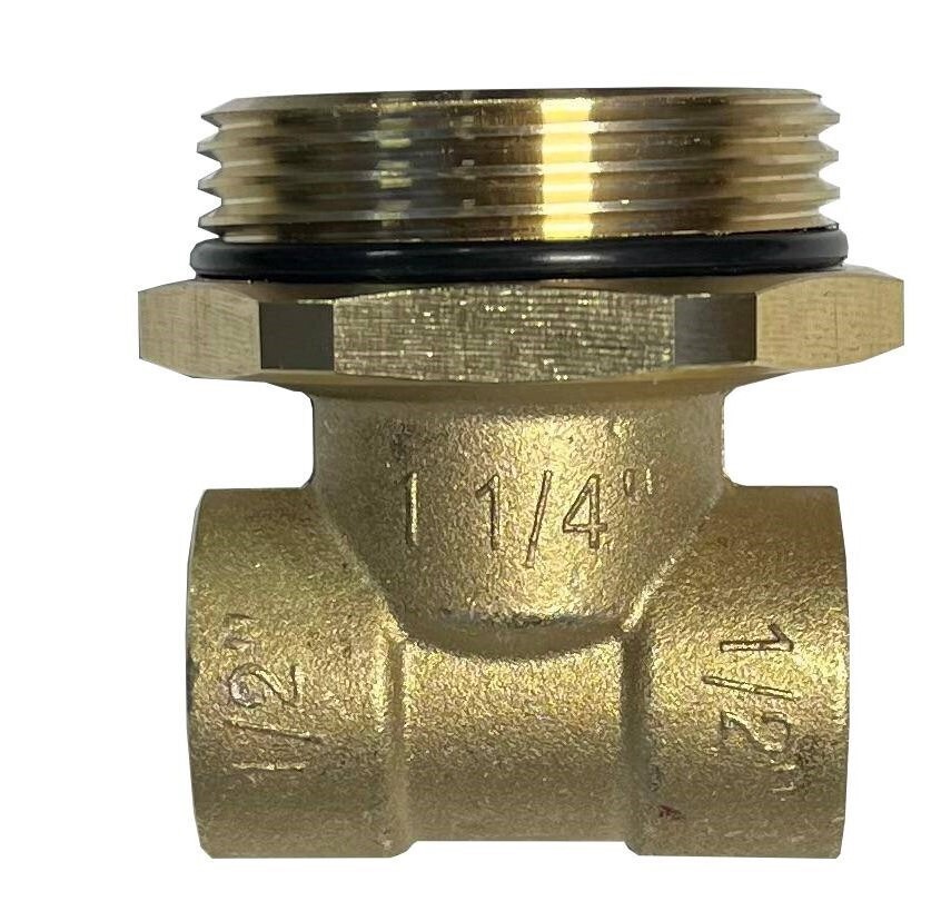 Изображение товара Тройник переходной Апогей 1/2"x1 1/4"x1/2" НР-ВР латунь 340003