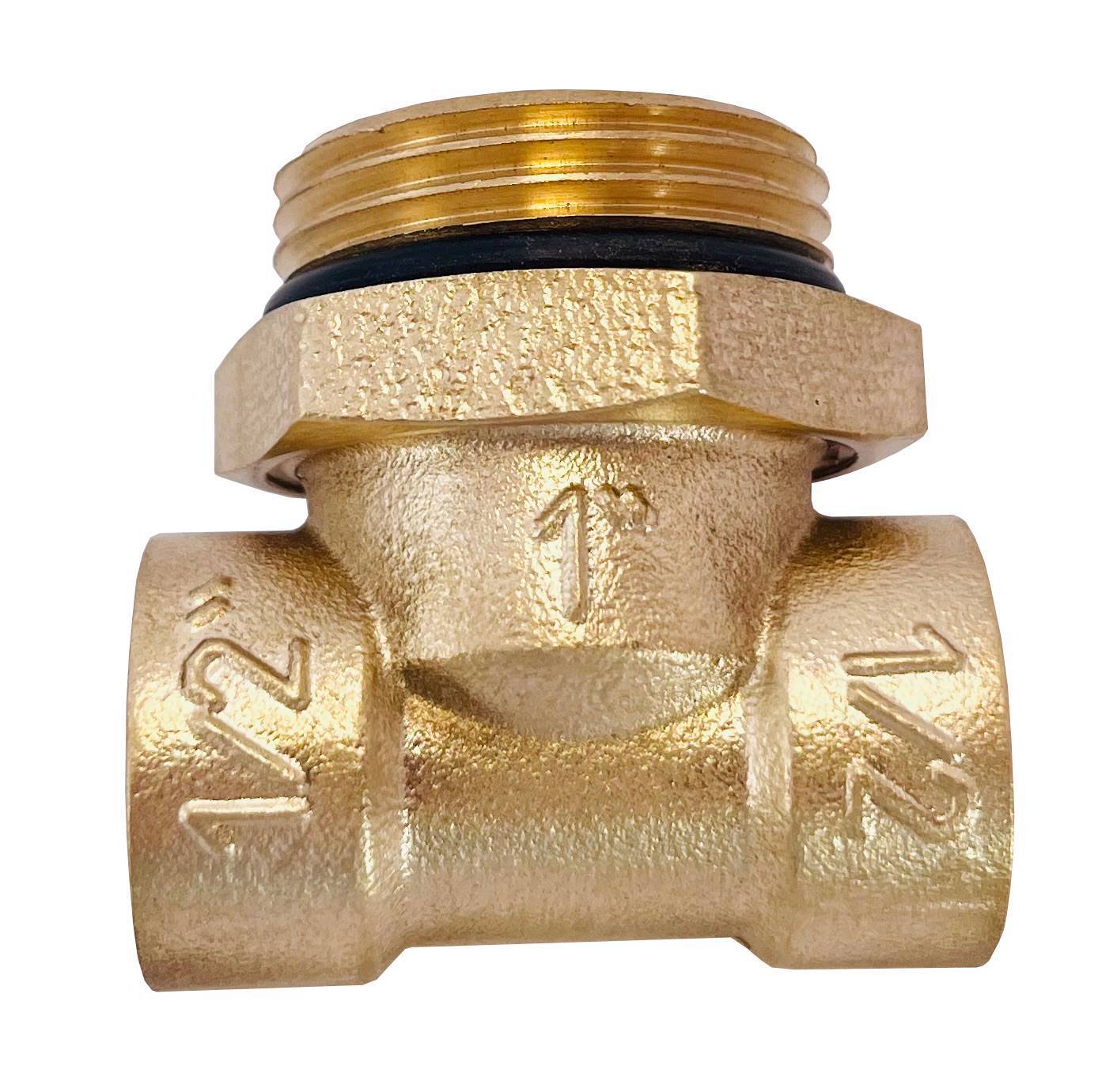 Изображение товара Тройник переходной Апогей 1/2"x1"x1/2" НР-ВР латунь