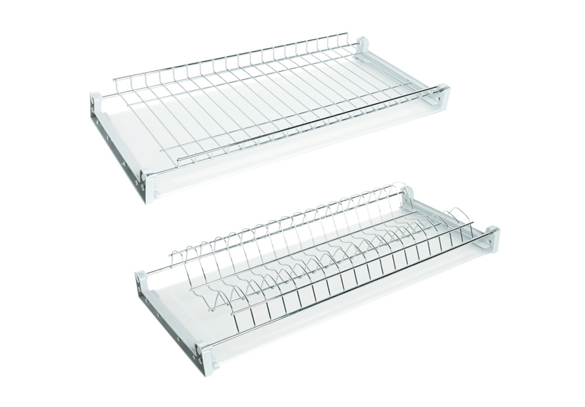 Изображение товара Сушилка для посуды Ametist af23700kit 65.8 см 2 яруса цвет хром