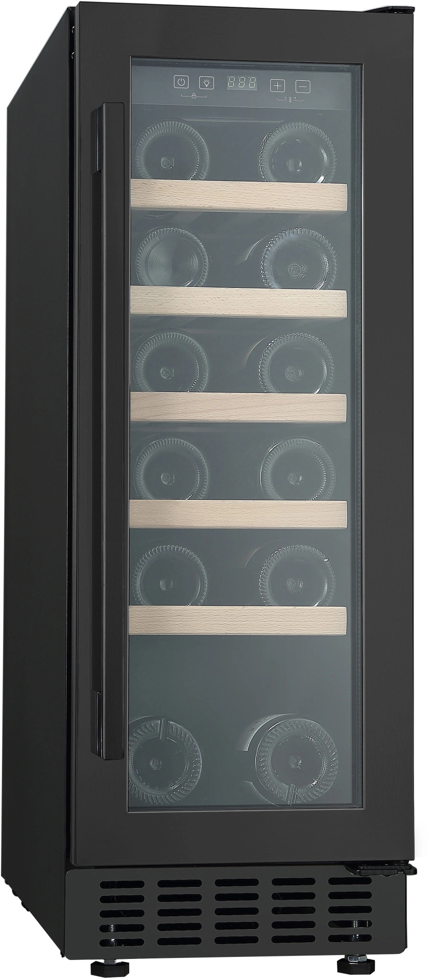 Изображение товара Винный шкаф Hyundai 33х86х62 см 20 бутылки цвет черный