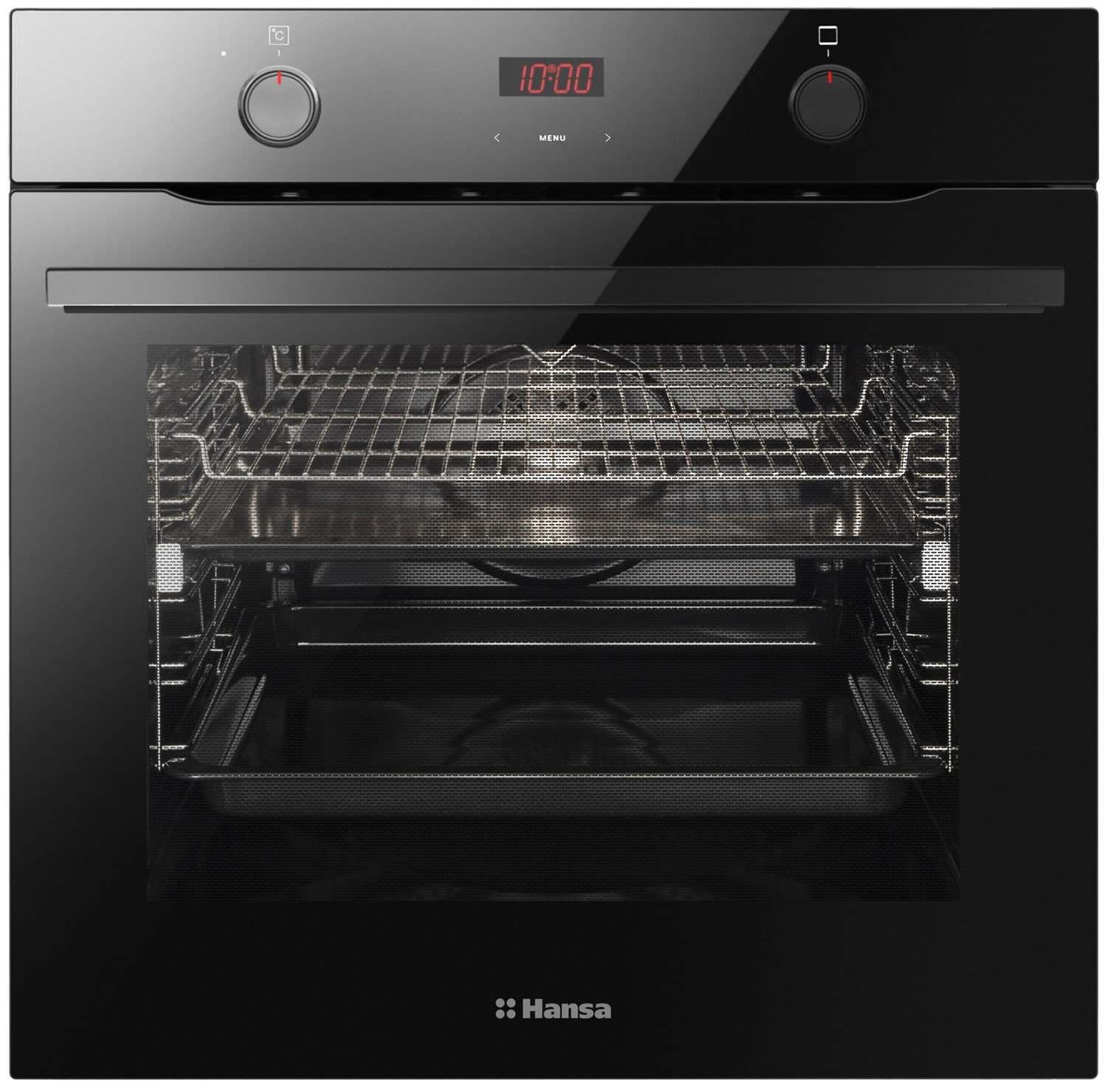 Изображение товара Встраиваемый электрический духовой шкаф Hansa BOES683020 черный 77 л