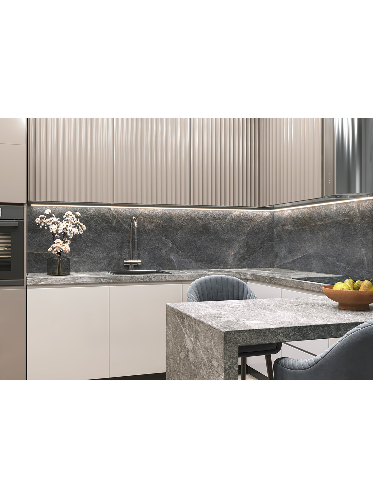 Изображение товара Керамогранит Delacora Salt D120247L 60x120см цвет графит