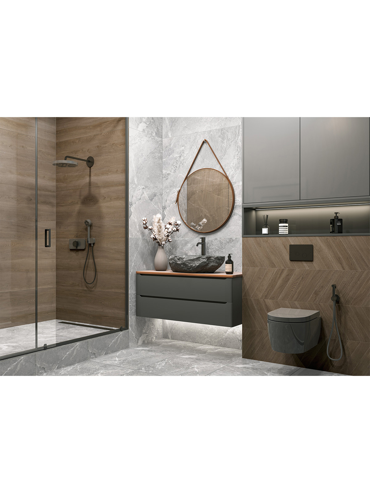 Изображение товара Керамогранит Delacora Walnut D120249M 60x120 см коричневый