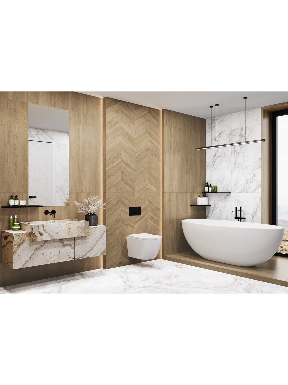 Изображение товара Керамогранит Delacora Walnut D120251M 60x120 см коричневый матовый