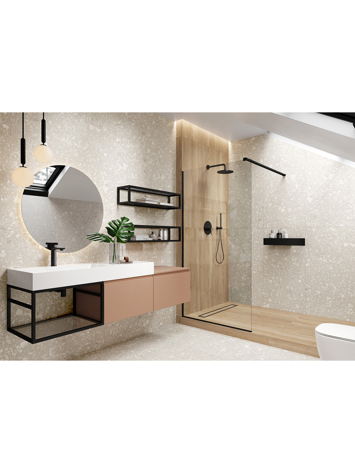 Изображение товара Керамогранит Delacora Crush D120261M 60x120 см серый натуральный Мраморный эффект