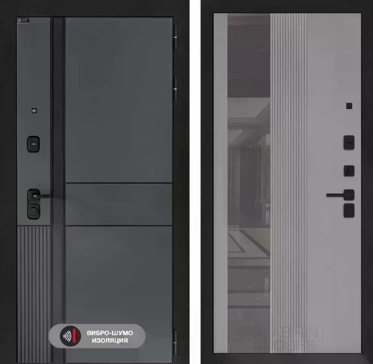 Изображение товара Входная дверь Лабиринт Эволаб | Правый тесный 205x88 см | Velluto Oskuro
