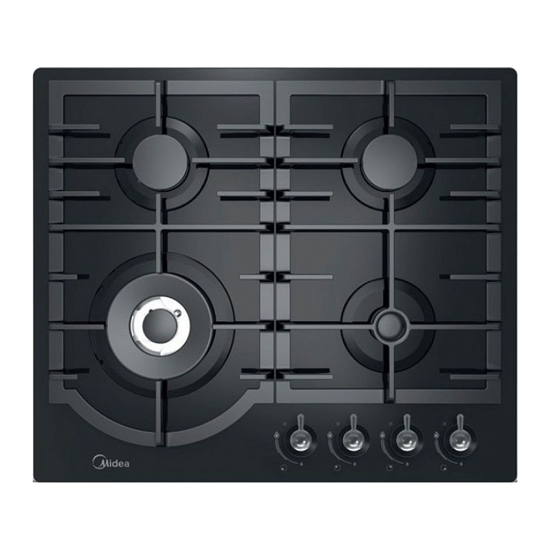 Изображение товара Газовая варочная панель Midea MG649TGB 60 см 4 конфорки черная