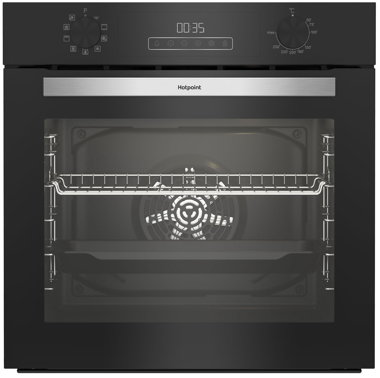 Изображение товара Встраиваемый духовой шкаф Hotpoint HFE8 1224 H BL 59.4х59.5х56.7 см цвет черный