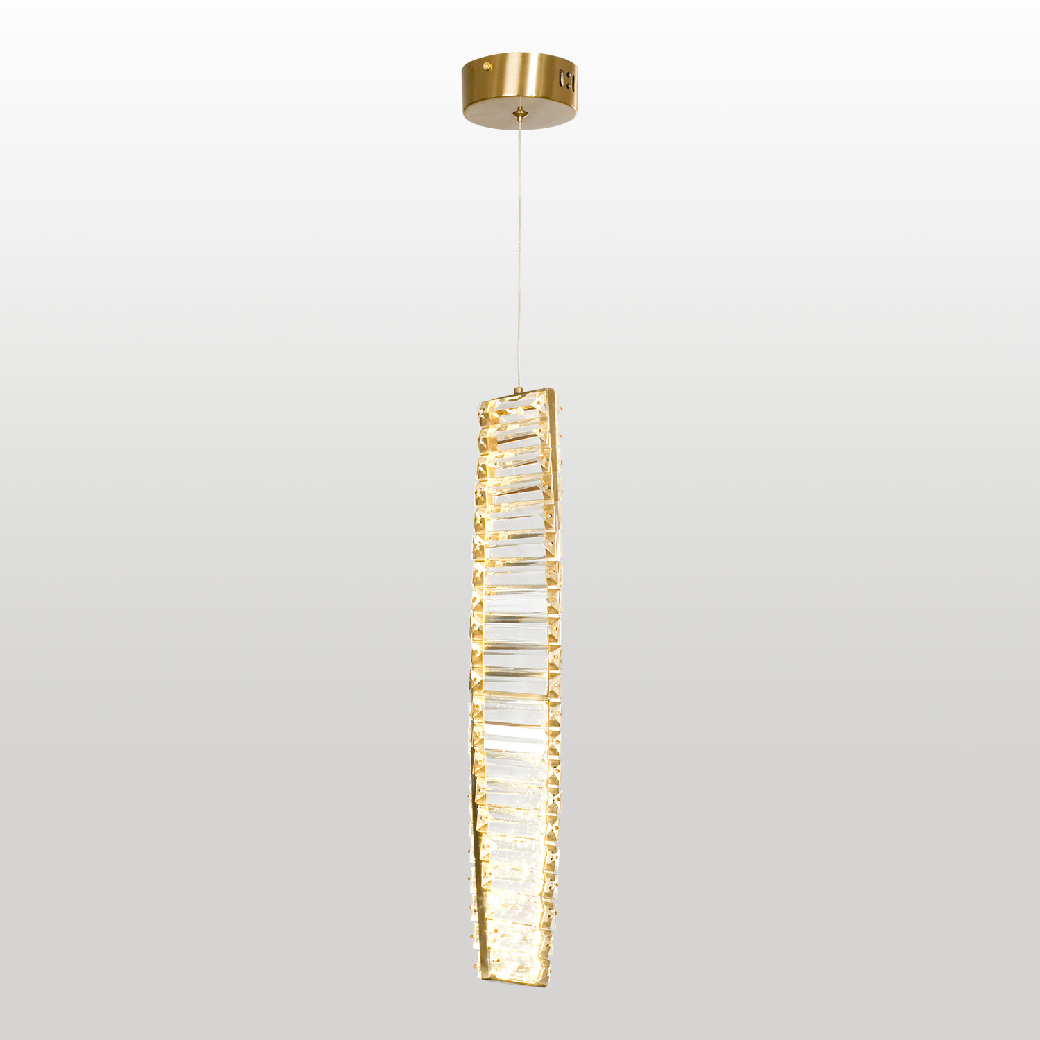 Изображение товара Светильник подвесной светодиодный Люссоле Enterprise Sy1527 5.5 м² нейтральный белый свет цвет золо