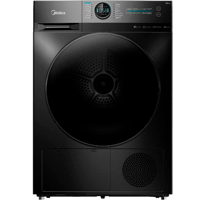 Изображение товара Сушильная машина Midea MD200D90WB/S-RU 59.50x85x65 9 кг черная Изображение товара Сушильная машина Midea MD200D90WB/S-RU 59.50x85x65 9 кг черная