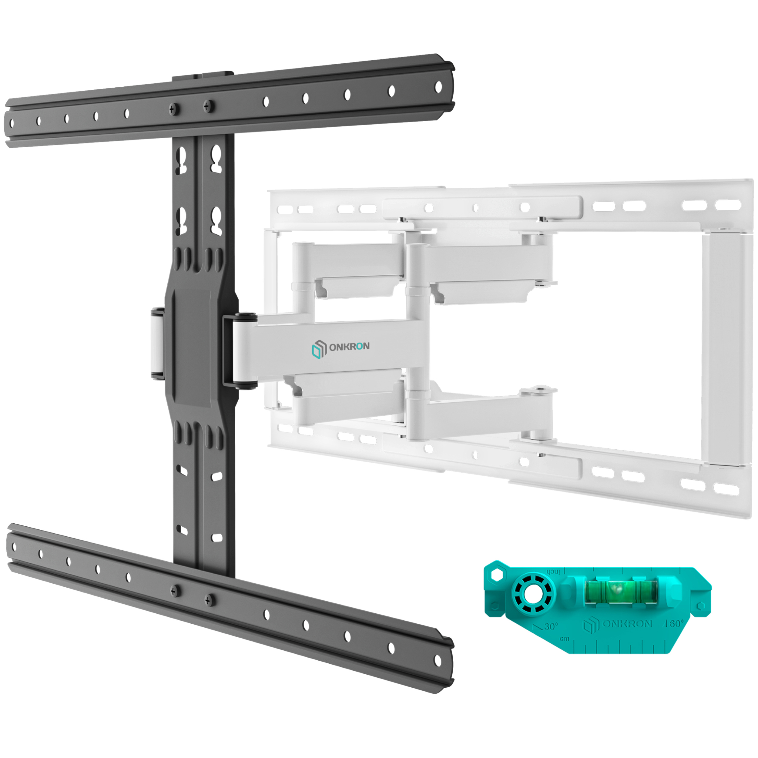 Изображение товара Кронштейн для телевизора ONKRON SM6-BW наклонно-поворотный 32-90 дюймов