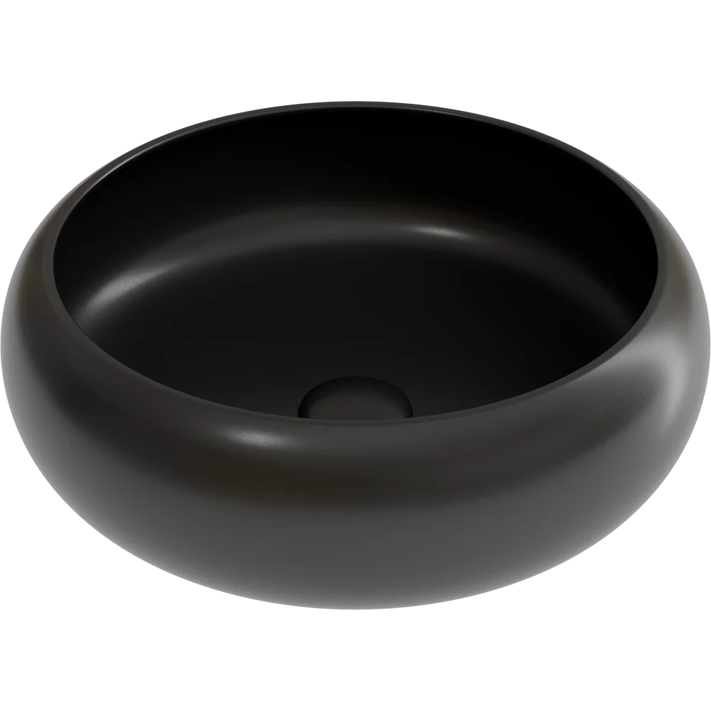 Изображение товара Раковина накладная Ceramicanova Element CN6050MB 36x36 см цвет черный