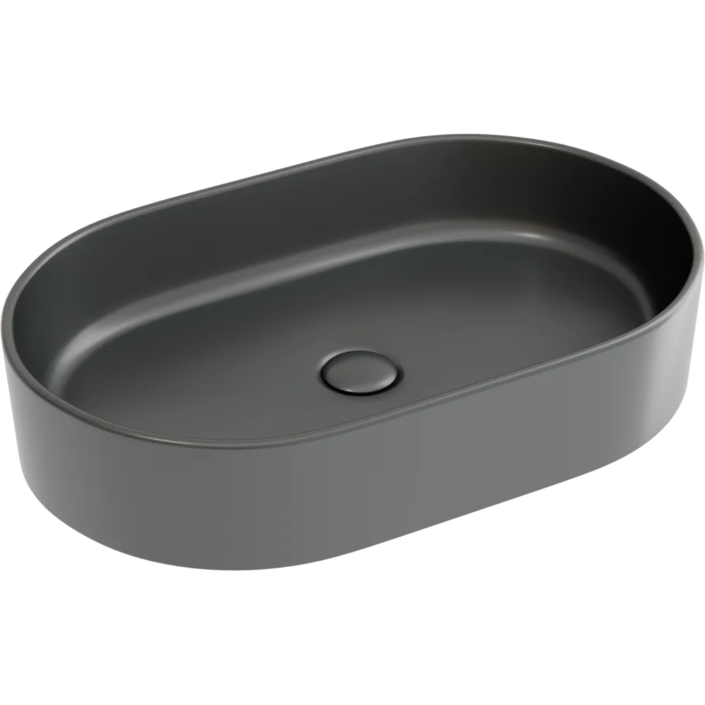 Изображение товара Раковина накладная Ceramicanova Element CN6048MDH 60.80x38.50 см цвет черный