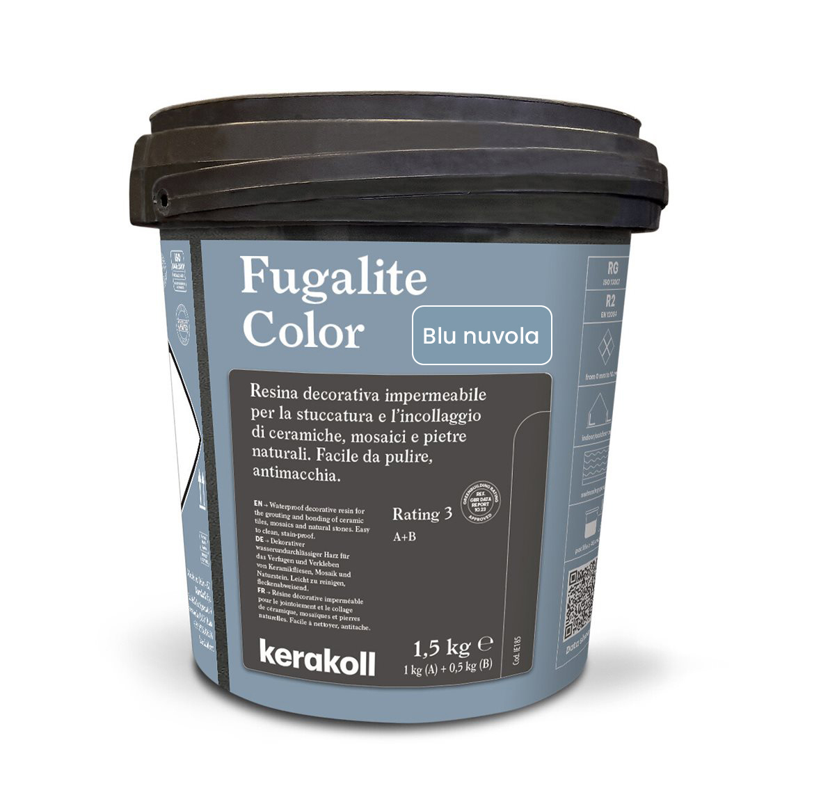 Изображение товара Эпоксидная затирка Fugalite Color Blu Nuvola 1.5 кг