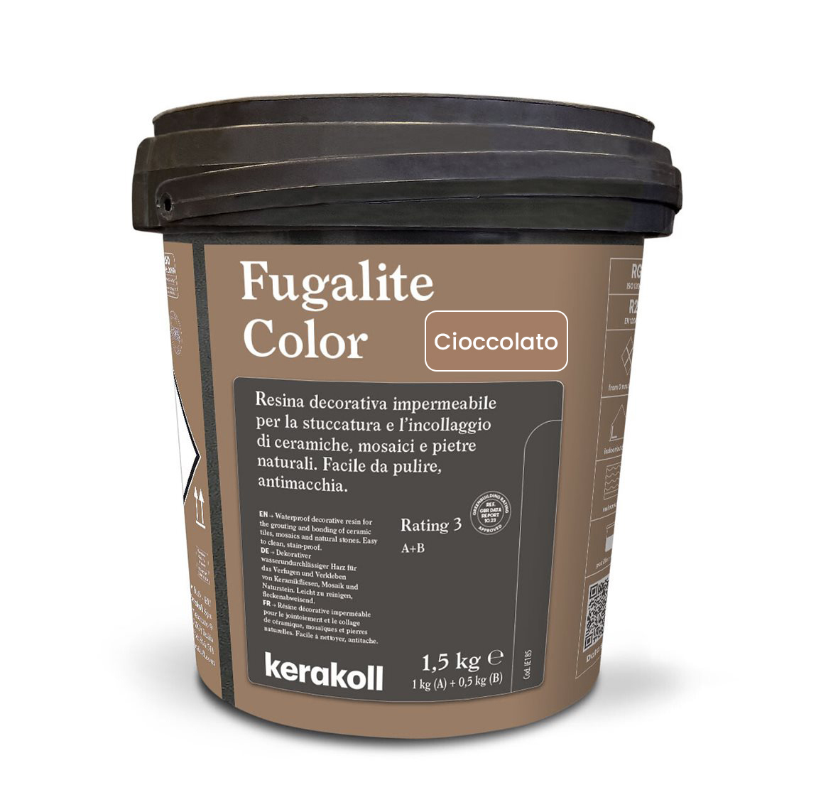 Изображение товара Эпоксидная затирка Fugalite Color Cioccolato 1.5 кг водонепроницаемая