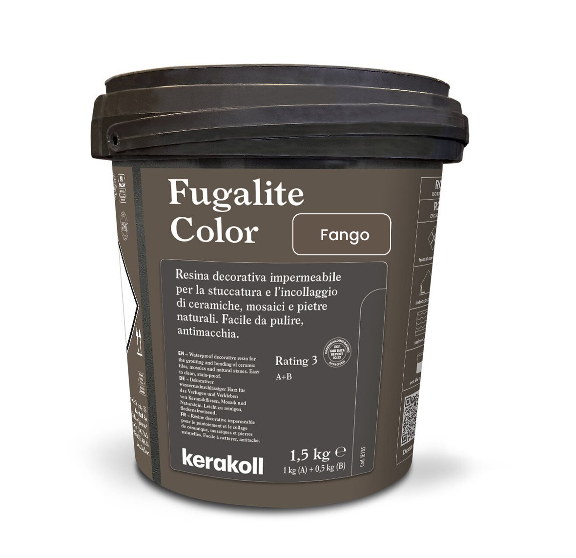 Изображение товара Эпоксидная затирка Fugalite Color Fango 1.5 кг для керамики