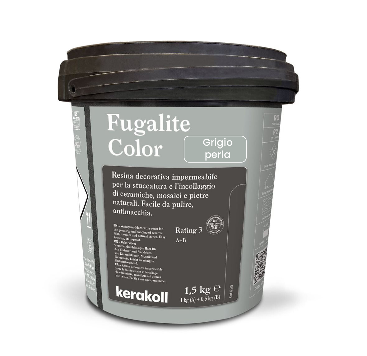 Изображение товара Эпоксидная затирка Fugalite Color Grigio Perla 1.5 кг