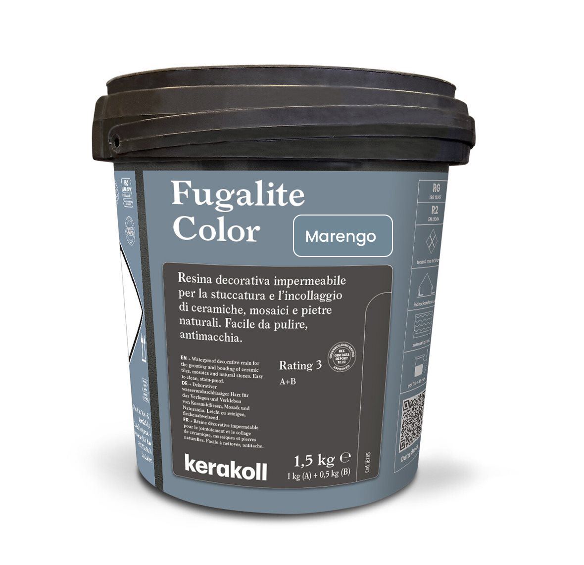 Изображение товара Эпоксидная затирка Fugalite Color Marengo 1.5 кг для керамической плитки