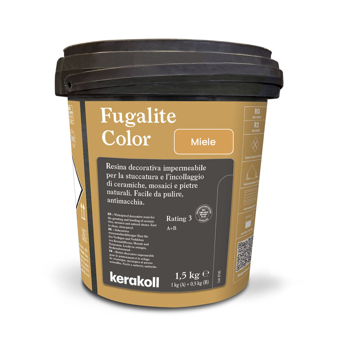 Изображение товара Эпоксидная затирка Fugalite Color Miele 1.5 кг для влажных помещений