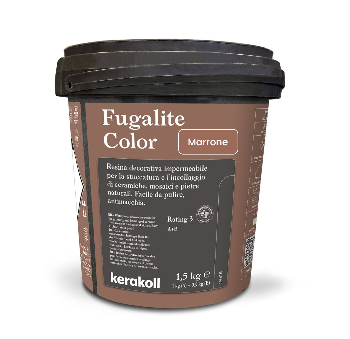 Изображение товара Эпоксидная затирка Fugalite Color Marrone 1.5 кг для влажных помещений