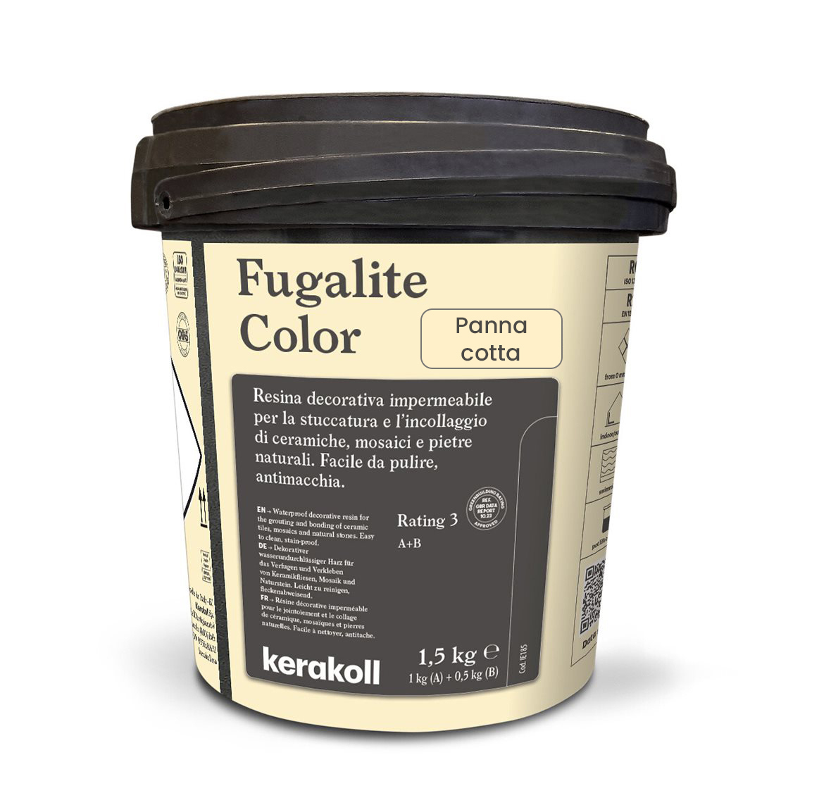 Изображение товара Эпоксидная затирка Fugalite Color Panna Cotta 1.5 кг для влажных помещений