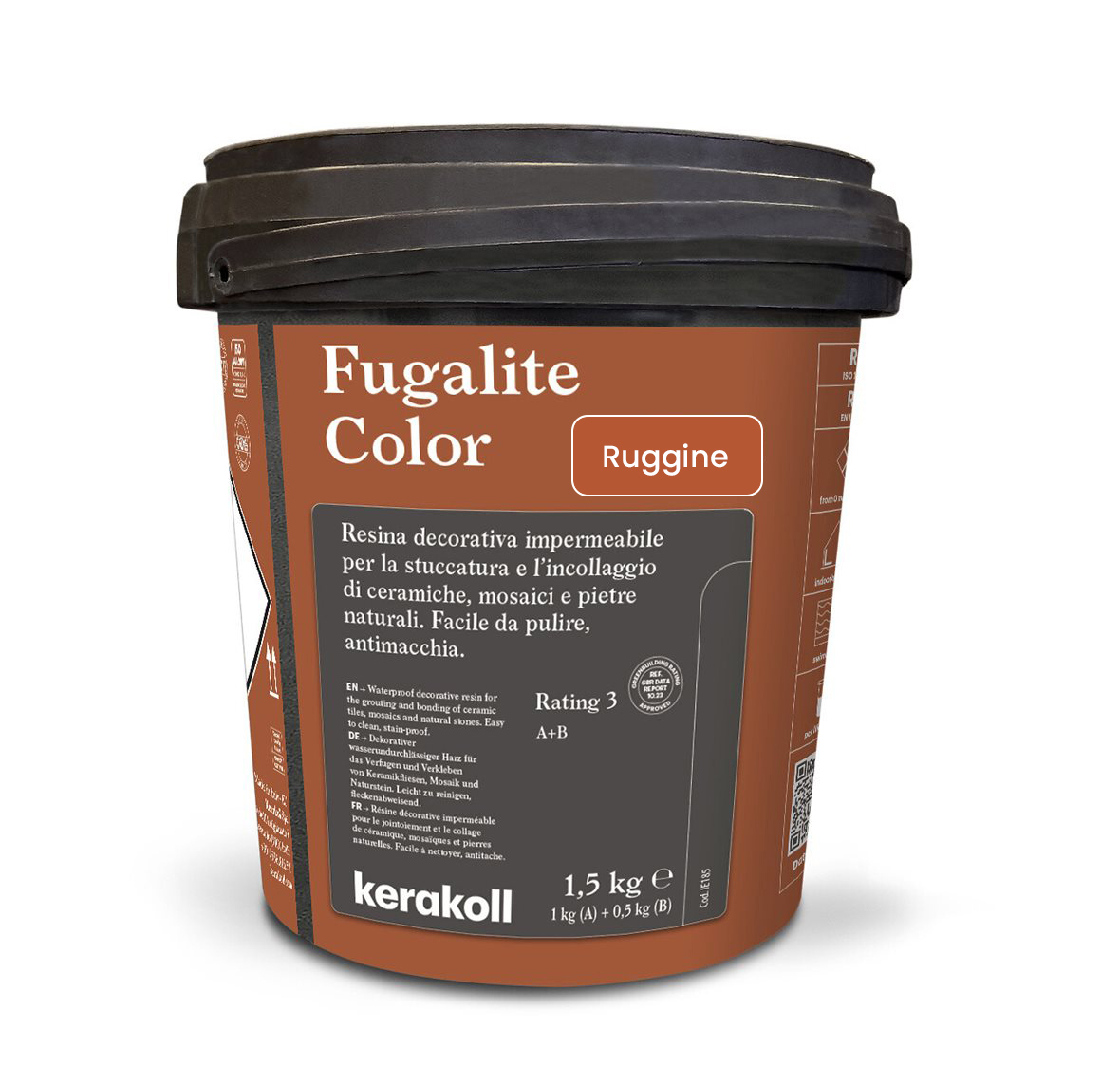Изображение товара Эпоксидная затирка Fugalite Color Ruggine 1.5 кг для влажных помещений