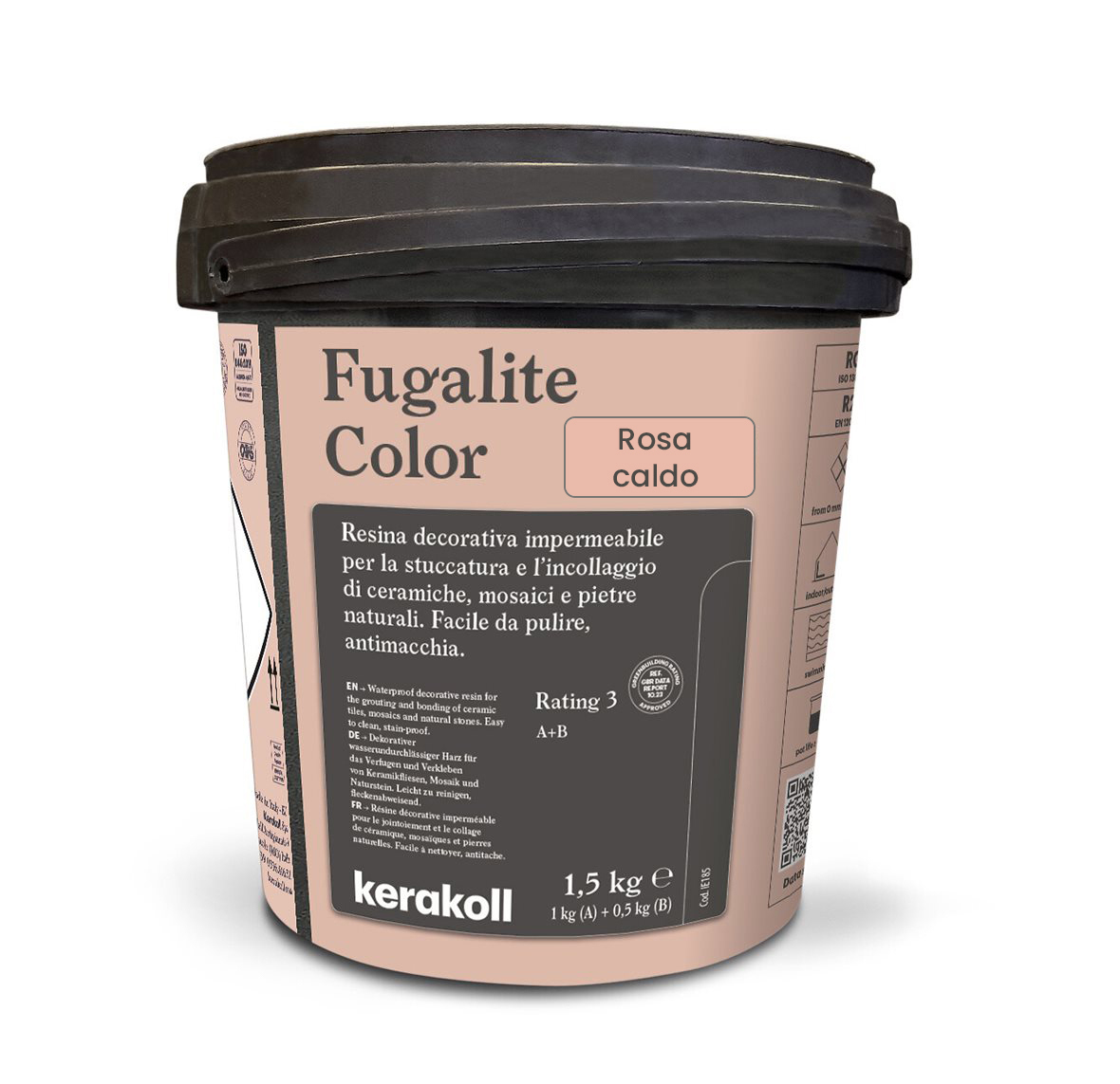 Изображение товара Эпоксидная затирка Fugalite Color Rosa Caldo 1.5 кг